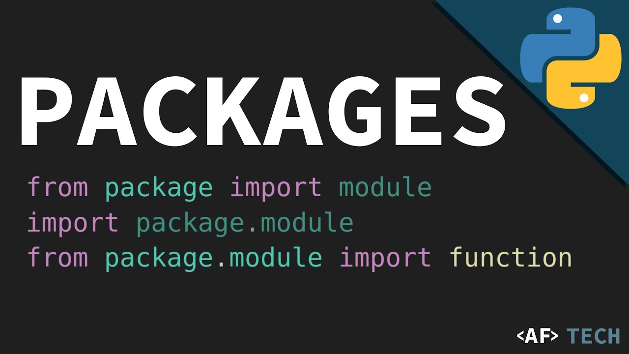 Python Packages Explained - Make Your Own - YouTube