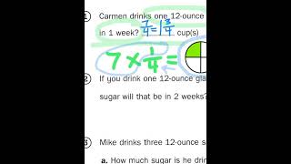 Everyday Math, 4th Grade, Home Links 7.2 'Sugar in Drinks,' page 193