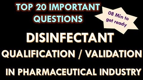 Disinfectant Qualification l Disinfectant validation in pharmaceutical industry l Efficacy testing.