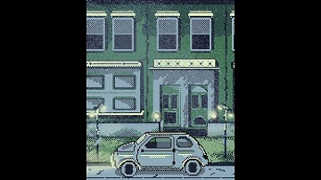 Pixel Art Animation: Foggy Street - Vikram Saravanan #pixelart