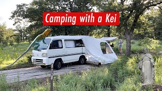 Camping in a JDM Kei Van!