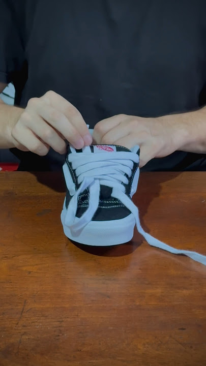Vans KNU Lace Tutorial ✨ #oriumsneakers #vansknuskool #laceshoes #tutorial #sneakers