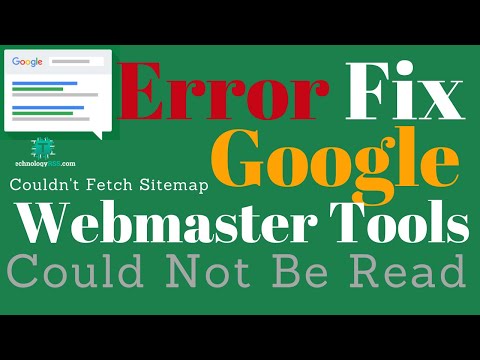 Google webmaster Error Couldn't fetch Sitemap could not be read