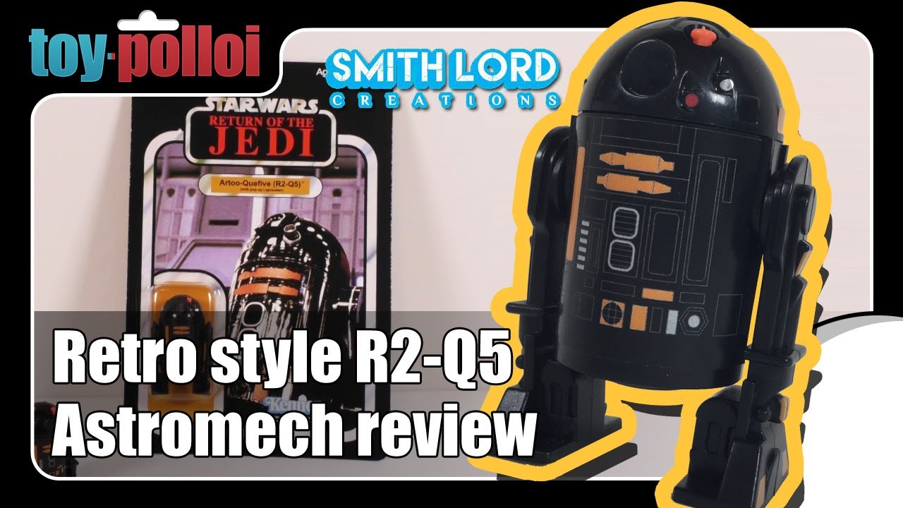 Retro Style Vintage R2-Q5 Astromech droid review SLC - Toy Polloi - YouTube