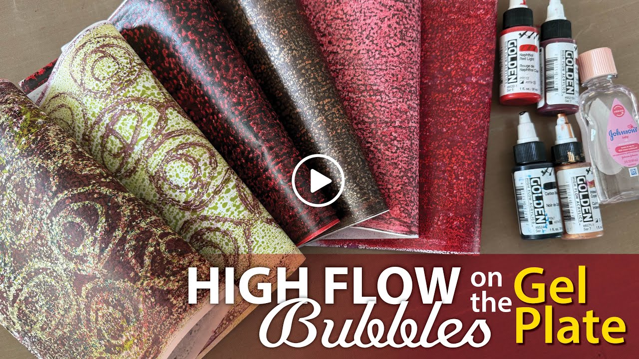 Unique Bubble Texture on the Gel Plate–Tutorial Tidbits - YouTube