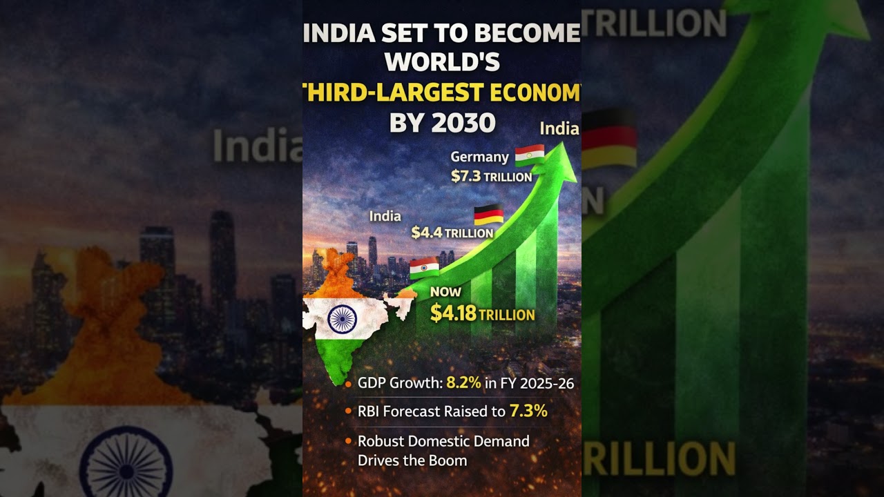 India Set to Become World’s Third Largest Economy by 2030  GDP Growth & RBI Outlook