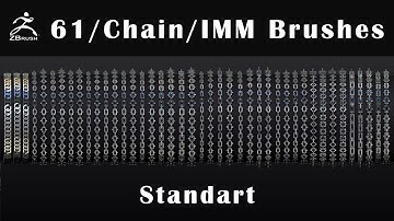 Zbrush - 61 Chain IMM Brush Standart