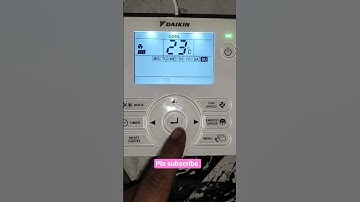 Daikin 😍 remote time & date set  #airconditioning #remote #viral \#WazeerTechnician #ACTechnician