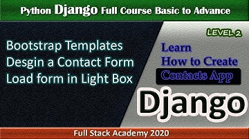 Django CRUD Application | Python Web Application | Bootstrap Form Design in Django | Form in Model