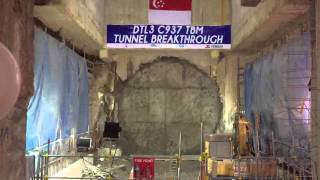 TBM Breakthough C937 Downtown Line 3