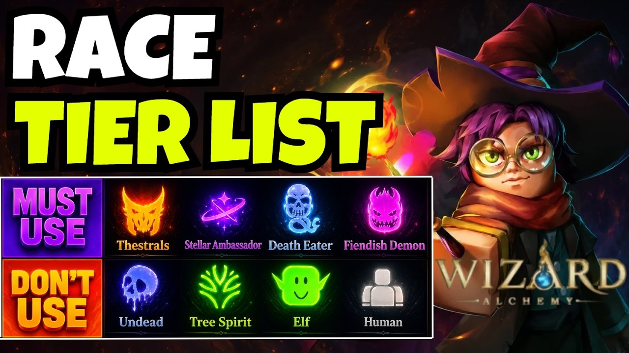 I RANKED EVERY RACE IN WIZARD ALCHEMY (BEST RACE TIER LIST) | ROBLOX ...