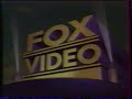 Fox Video 20th Television 1995