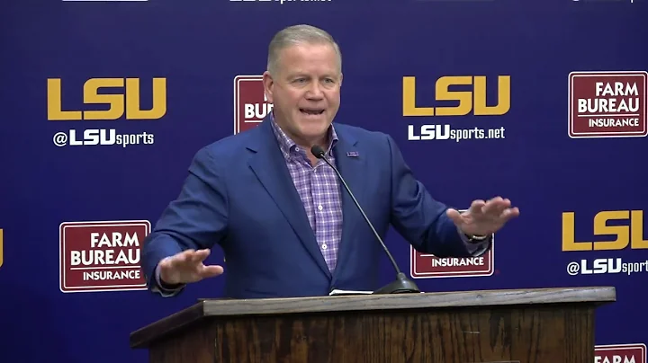 Brian Kelly introduces new LSU offensive coordinat...