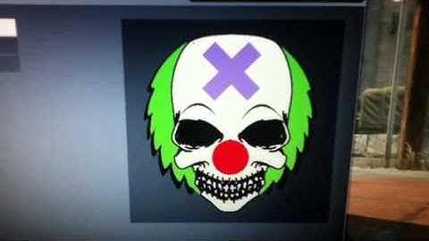 Black Ops emblem. Evil Clown
