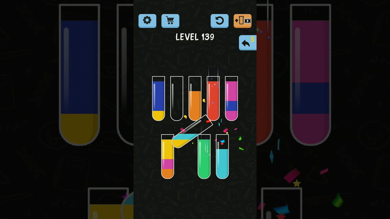 Water Color Sort Level 139 | Level 139