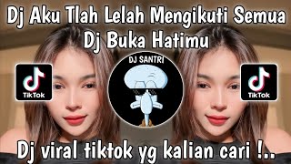 DJ AKU TELAH LELAH MENGIKUTI SEMUA LANGKAH KAKIMU | DJ BUKA HATIMU VIRAL TIKTOK TERBARU 2024