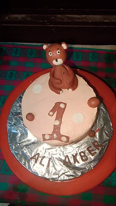 Teddy Bear 🐻 theme Cake design #chocolate #cake #trendingshorts #viral