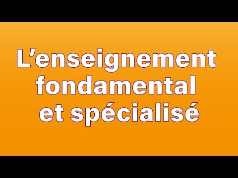 L'enseignement fondamental et