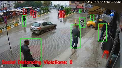 Social Distancing Detection in real time | OpenCV YOLOV3 Python | Machine learning | Deep Learning