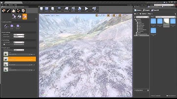 UE4 Intro to Landscape Prt 5 (Material Applied)
