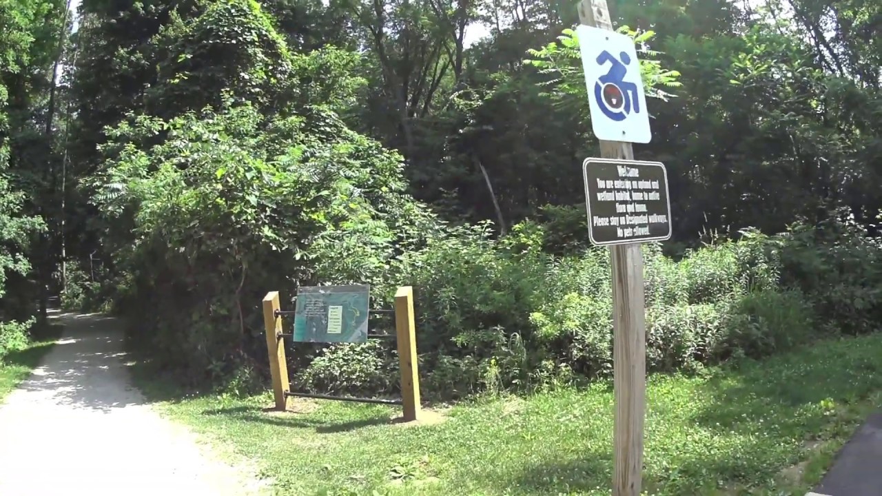 Galien River County Park State Park Trail near New Buffalo Michigan