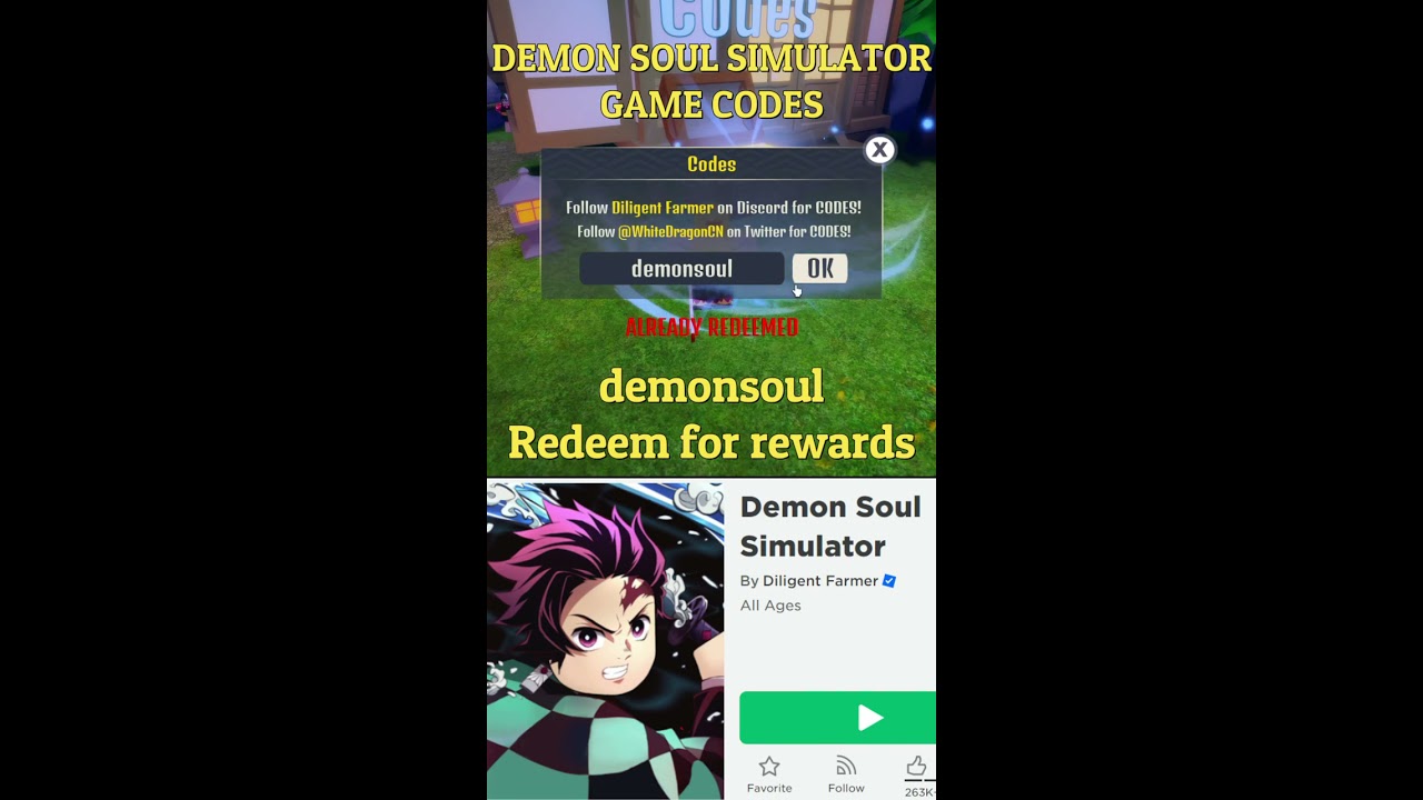 NEW! (2022) 💪 Roblox Demon Soul Simulator Codes 💪 ALL *UPDATE