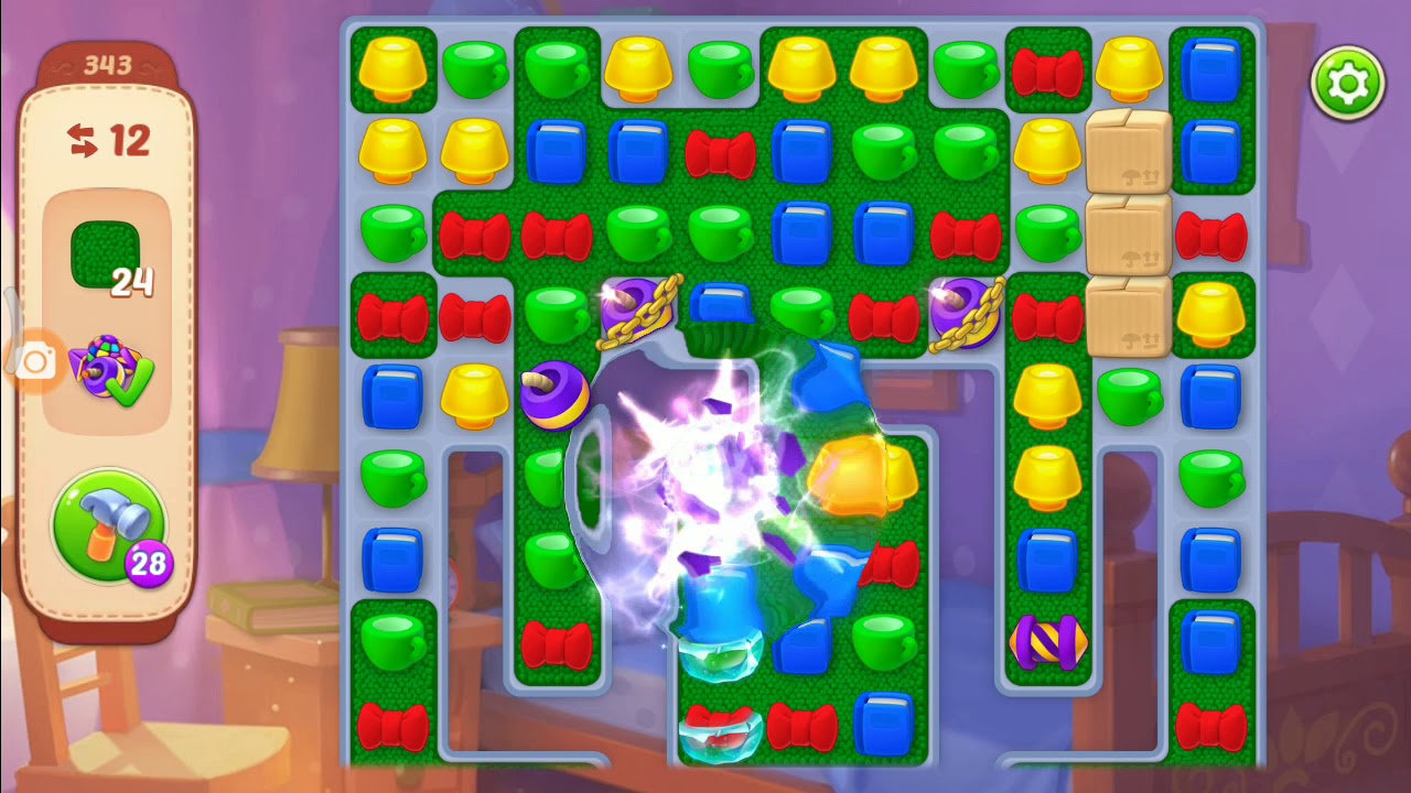 Homescapes Area 4 Day 2 Hard Level 343 YouTube