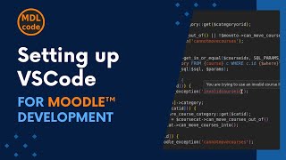 Setting up VSCode for Moodle™ Development