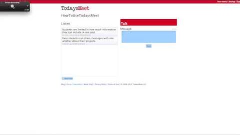 TodaysMeet Tutorial for Teachers