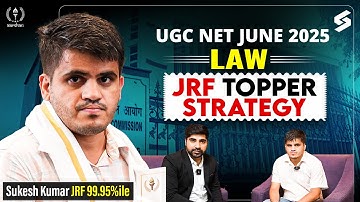 UGC NET Law Paper 2 Topper Interview🔥| UGC NET JRF Topper