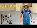 How to paint your garage floor | DIY how to fix garage for less than $100 | Pirulo Trabaja