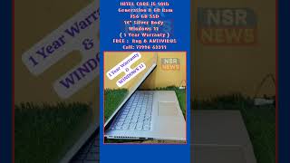 INTEL CORE i5 10th Generation 8GB Ram256 GB SSD14" Silver Body Windows 11 Call: 77996 63311...||