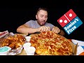 Dominos Pizza & Wings MUKBANG