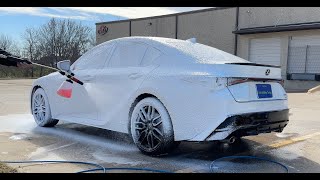 First Winter Wash  Very Dirty 2023 Lexus IS350 FSport AWD