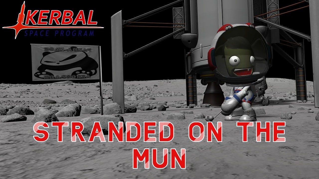 Kerbal Space Program Episode II: The Mun Landing (And Rescue) - YouTube