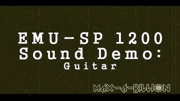 EMU SP1200 Sound Demo - Electric Guitar Sampling