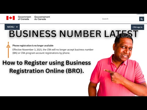 Video thumbnail: How to get a business number in Canada (changes since Nov 2025)
