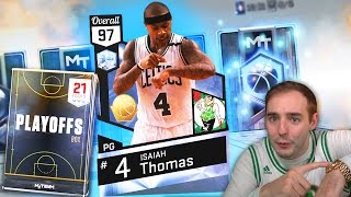 NBA 2K17 My Team DIAMOND ISAIAH THOMAS! 8 HALL OF FAME BADGES WOW!