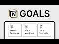 The 10 Minute Goal System in Notion | Notion Tutorial for Beginners