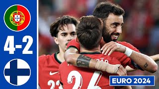 🔴🔵 Portugal vs Finland highlights (4-2): Bruno Fernandes 2 goals, Jota goal and Ruben Dias goal