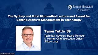 Full 2022 Blumenthal Lecture: Tyson Tuttle Update