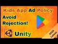 Kids App Rejected on Play Store? Families Policy Ads Fix (LevelPlay, AdMob, Unity)