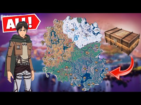 *ALL* Scout Regiment Footlocker Chests Locations | Fortnite