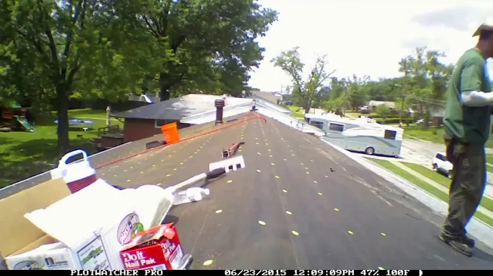 One man roof tear-off