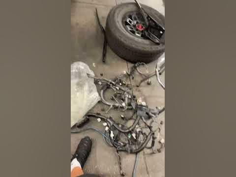 Damaged harness being replaced - YouTube