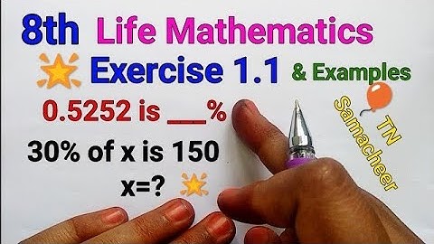 TN Samacheer 8th Maths | Life Mathematics | percentage|New syllabus| Mathsclass KI