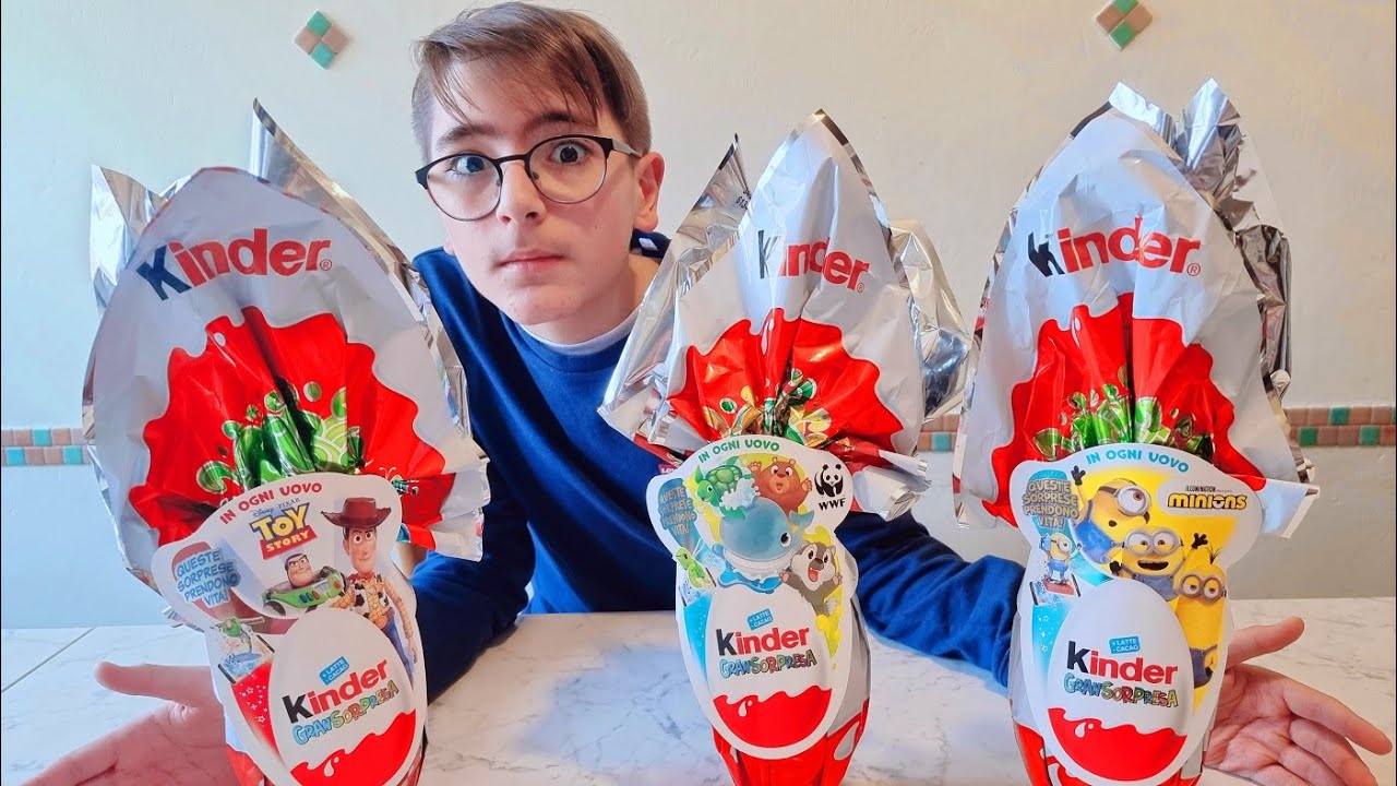APRO LE UOVA KINDER GRAN SORPRESA - Leo Toys