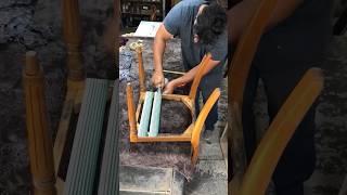 Restaurando silla antigua (parte 14 ) #woodworking #carpinteria #carpintero
