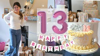LILLY'S 13th BIRTHDAY! OPENING HER BIRTHDAY PRESENTS! | BIRTHDAY VLOG