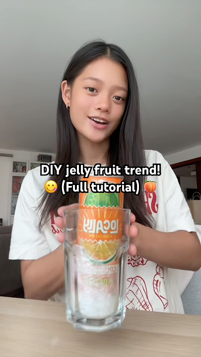 DIY jelly fruit trend TUTORIAL!! 🤭👀🍓 #shorts #fyp #youtubeshorts #viral #trending #trend
